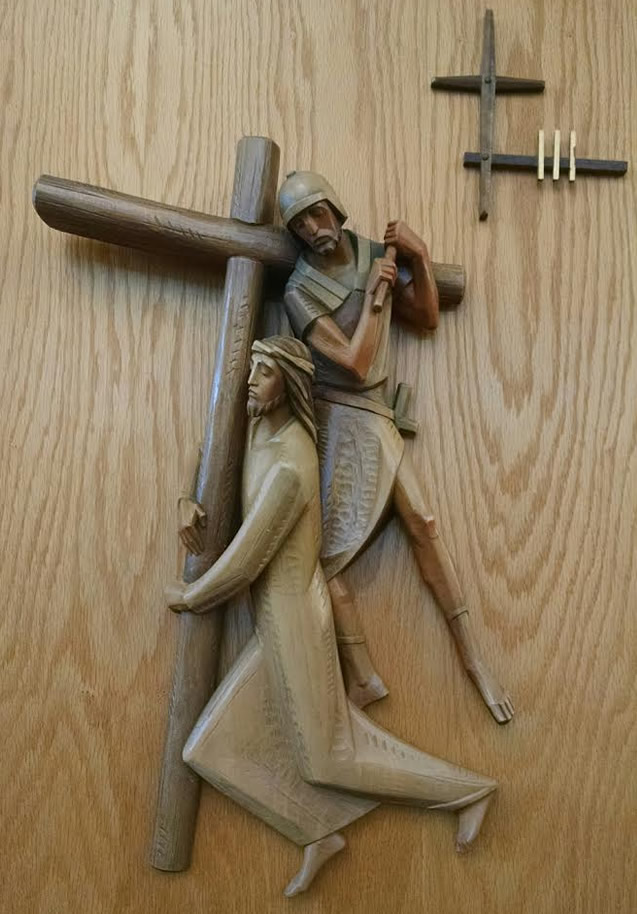 Third Station: Jesus falls for the first time
